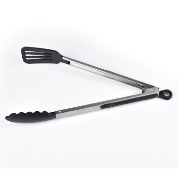 12-Inch Locking Kitchen Tongs with Nylon Heads