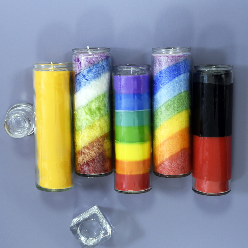 Rainbow Color Spiritual 7 jours Chakra Bougies