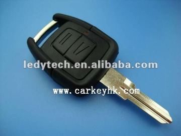 Top quality auto car key for Opel 2 buttons remote key shell with left blade