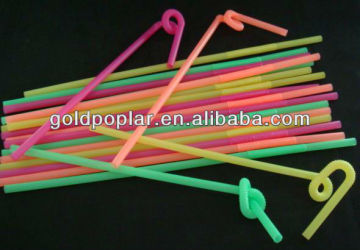 100 Extra Long Multi Coloured Drinking Flexi Straws11"