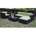 Set di divani in alluminio per mobili da giardino in PE Rattan