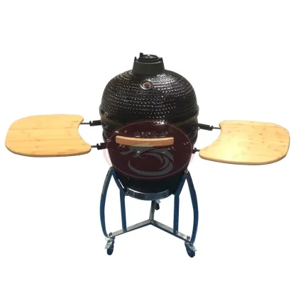 BBQ Grill Table Top Natural Wood Fired Napoleon BBQ Charcoal Grill Outdoor