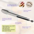 Stainless Steel Kitchen Food Tong With Silicone Handle