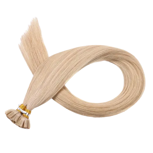 More Size Natural Keratin  U Tips Real Curly Hair Double Drawn U Tip Hair Extension Human Remy Hair