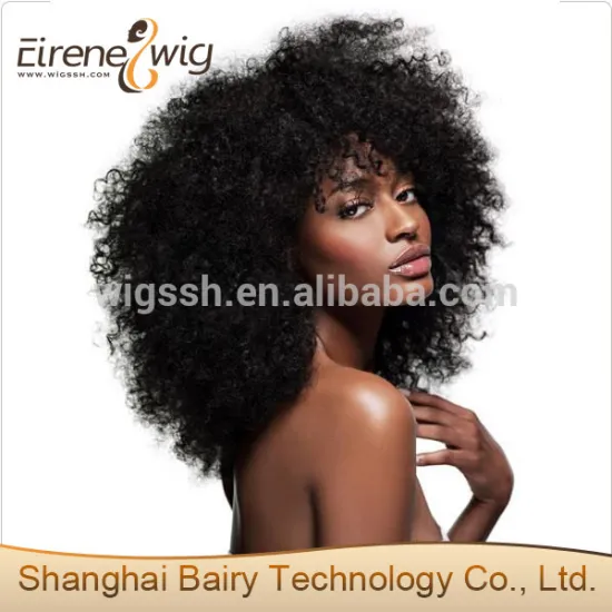 Eirene Tangle free no shed kinky curly afro human hair short bob lace front wig