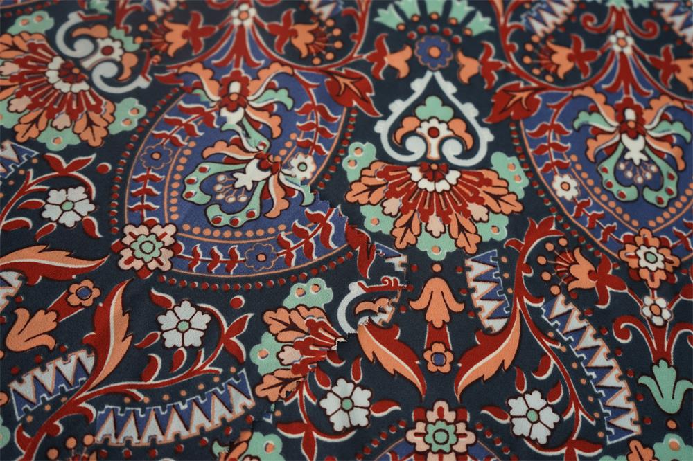 Polyester Moss Crepe Fabric