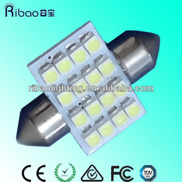 High lumen 12V base 31 / 36 / 39mm 120 degree light led bulb car