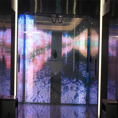 Glass Advertising Video Wall P10 Led Transparent Display