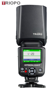 TRIOPO TR-985II color display speedlite ,camera flash light ,flash gun with TTL master and slave ,wireless function ,atuo zoom ,