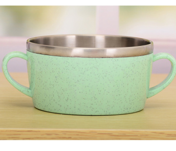 Good Quality Blue/Pink Best Selling Children Gift Stainless Steel Soup Bowl