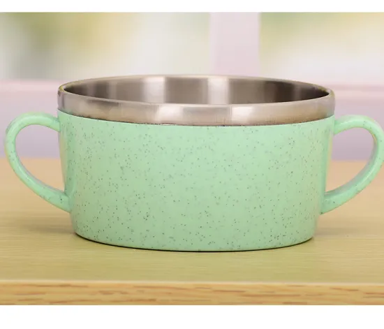 Good Quality Blue/Pink Best Selling Children Gift Stainless Steel Soup Bowl