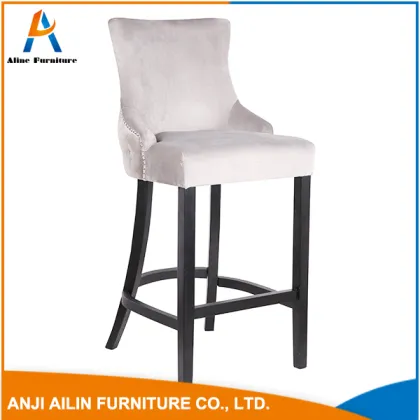 famous brand white PU leather dining chair