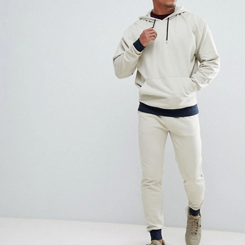 Wholesale Plain Cotton Custom Logo Tracksuit