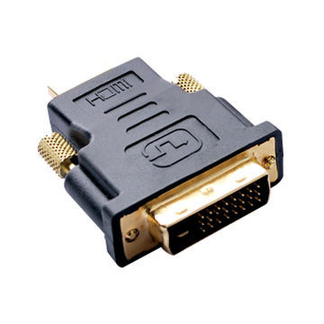 Golden Plated HDMI® Male to DVI Male Adapter, Supports 1,080 Pixels