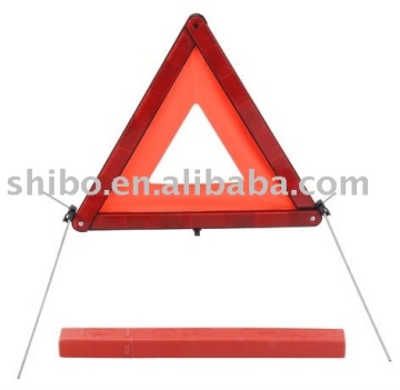 Flashing Light Warning Triangle Sign