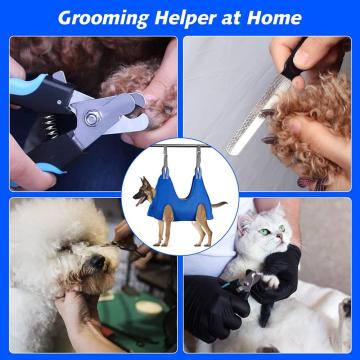Cão de estimação grooming hammock cão grooming chicote para prego aparando