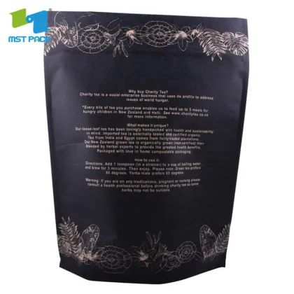 custom printed ginger tea bag kraft paper roll