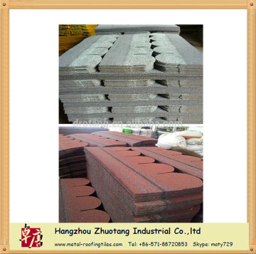 Various shapes asphalt shingle