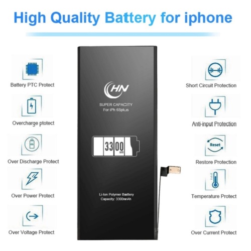 Rechargeable high capacity 3300mAh iPhone 6s plus battery
