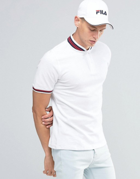 Custom Short Sleeve Baseball Collar Button Placket White Men's 100% Cotton Breathable Pique 200g Blank Casual Sport Polo T-Shirt
