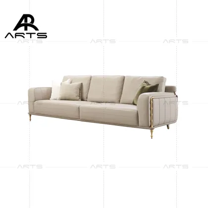 New Arrival Genuine Leather Sofa Sets for Living Room & Hotel Apartments