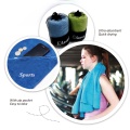 Personalized microfiber gym towel with pocket