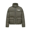 Dark Green Mens Puffer Jackets