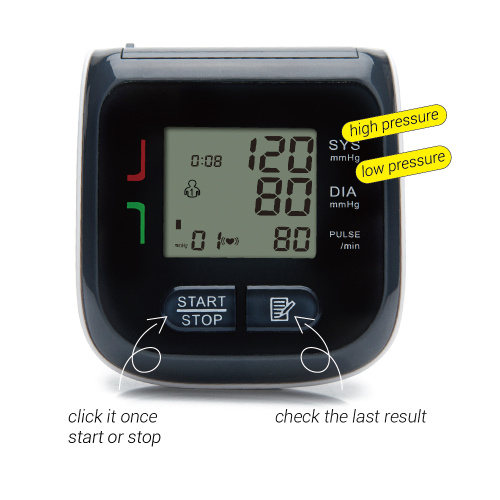 Monitor de presión arterial de muñeca Monitor de presión arterial digital