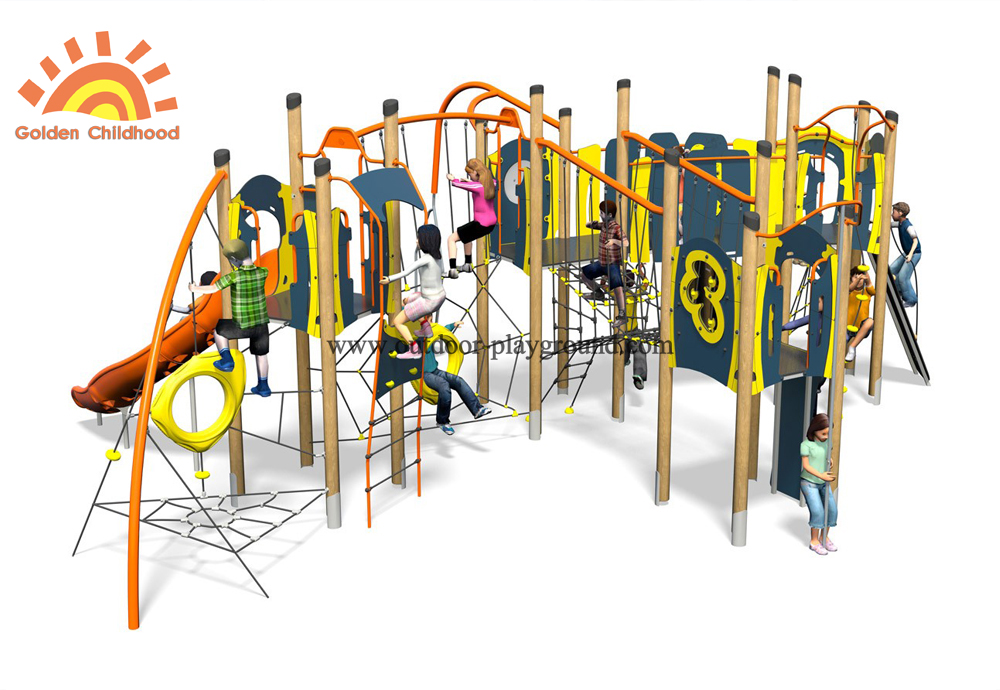 Outdoor Climbing Slide Playground Structure