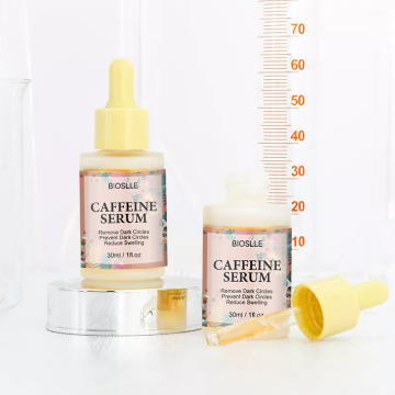 어두운 원 감소 및 피부 브라이트닝을위한 맞춤형 로고 새로운 도착 30ml 카페인 혈청