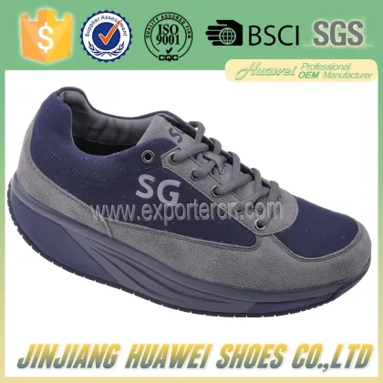 China Factory healthy men shoes walking leather shake shoes