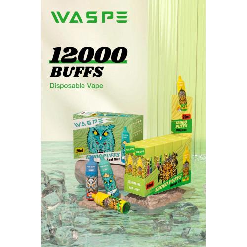 Waspe 12000 bocanadas de vape desechable al por mayor