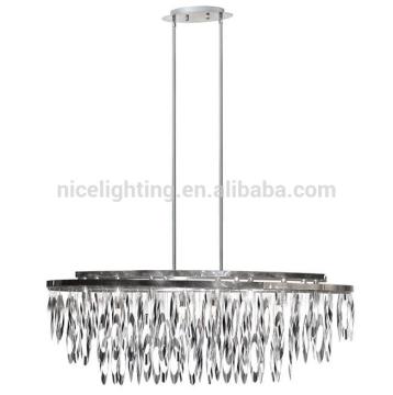 Oval Chandelier Polished Chrome Finish handmade metal hanging decoration