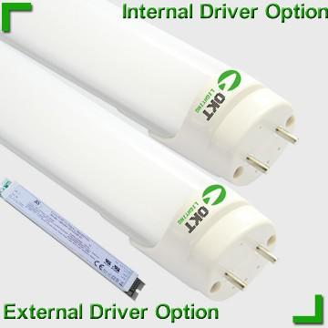 UL&DLC aluminium led tube with Isolation external driver! THD