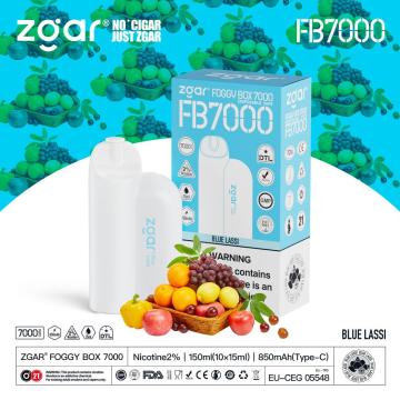 ပူသောအရောင်းအ 0 ယ် box 7000 တစ်ခါသုံး Vape