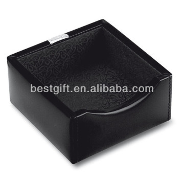 desk business card holder in leather, leather holder decoration