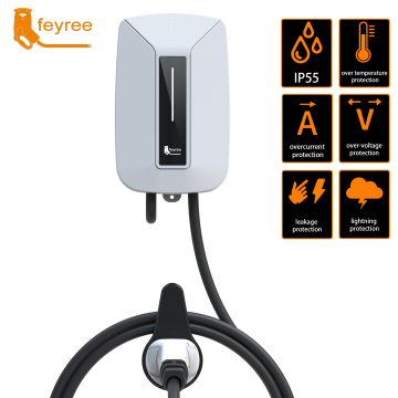 CE Certified Feyree 32A 7KW Electric Car Charging Station Type 2