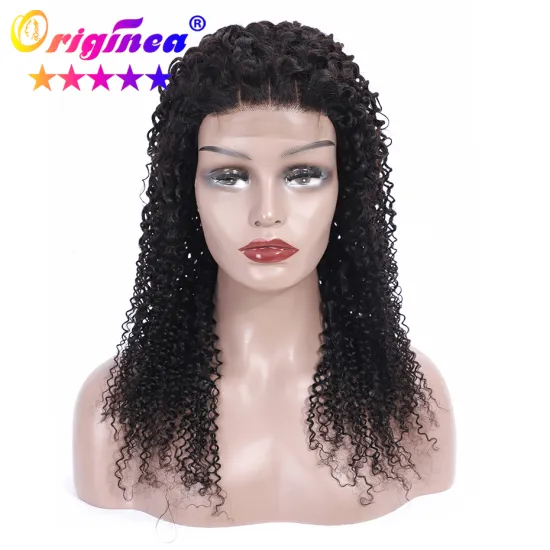 Cheap Wholesale micro braids wig Virgin Peruvian curly lace wig