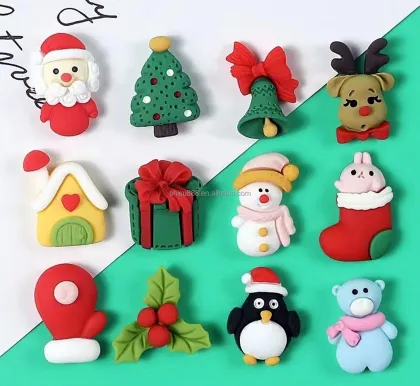 30pcs New Arrival Christmas Ornaments - Colorful Plastic Beads for Crafts