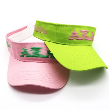 Fast Shipping: Customizable Pink Sorority & Fraternity Sun Visor Hats with Greek Letters on Bucket Style