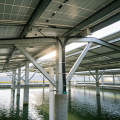 Refugio fotovoltaico para estanques de acuicultura