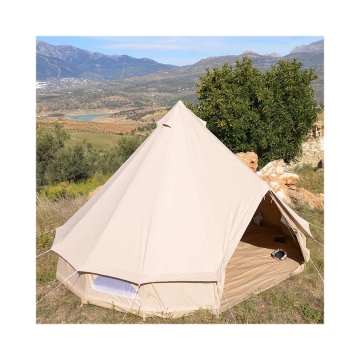 3-6m Outdoor Luxury Camping Canvas Bell Tent