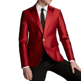 Resplendent Red Suit for Grooms at Formal Parties