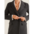 Зимняя куртка из шерстяного пальто для женщин