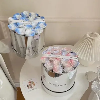 High Quality Velvet Boxes for Flowers Boxes for Roses Packaging