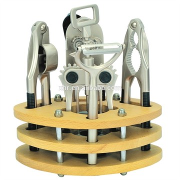 kitchen tools with wooden base