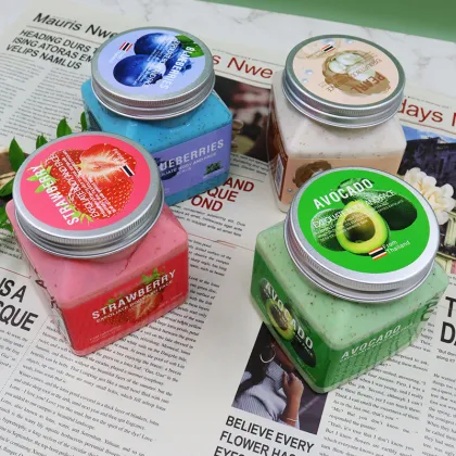 Fruit Fragrance Body Scrub 350ML - Male Female Cleaning Moisturizing Scrub Bath Salt