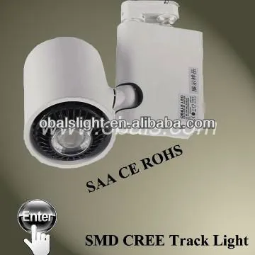 55w Led track light COB with 4 pline power adapter spot light