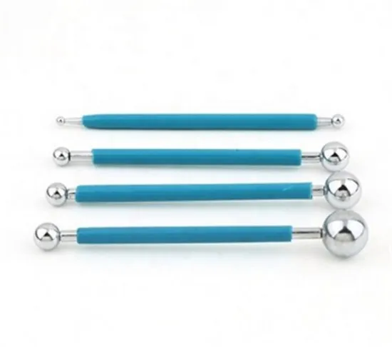8-Head Stainless Steel Baking Fondant Carving Tools Set