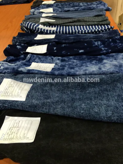 Changzhou Indigo Knit Denim hot sale stretch jeans fabric